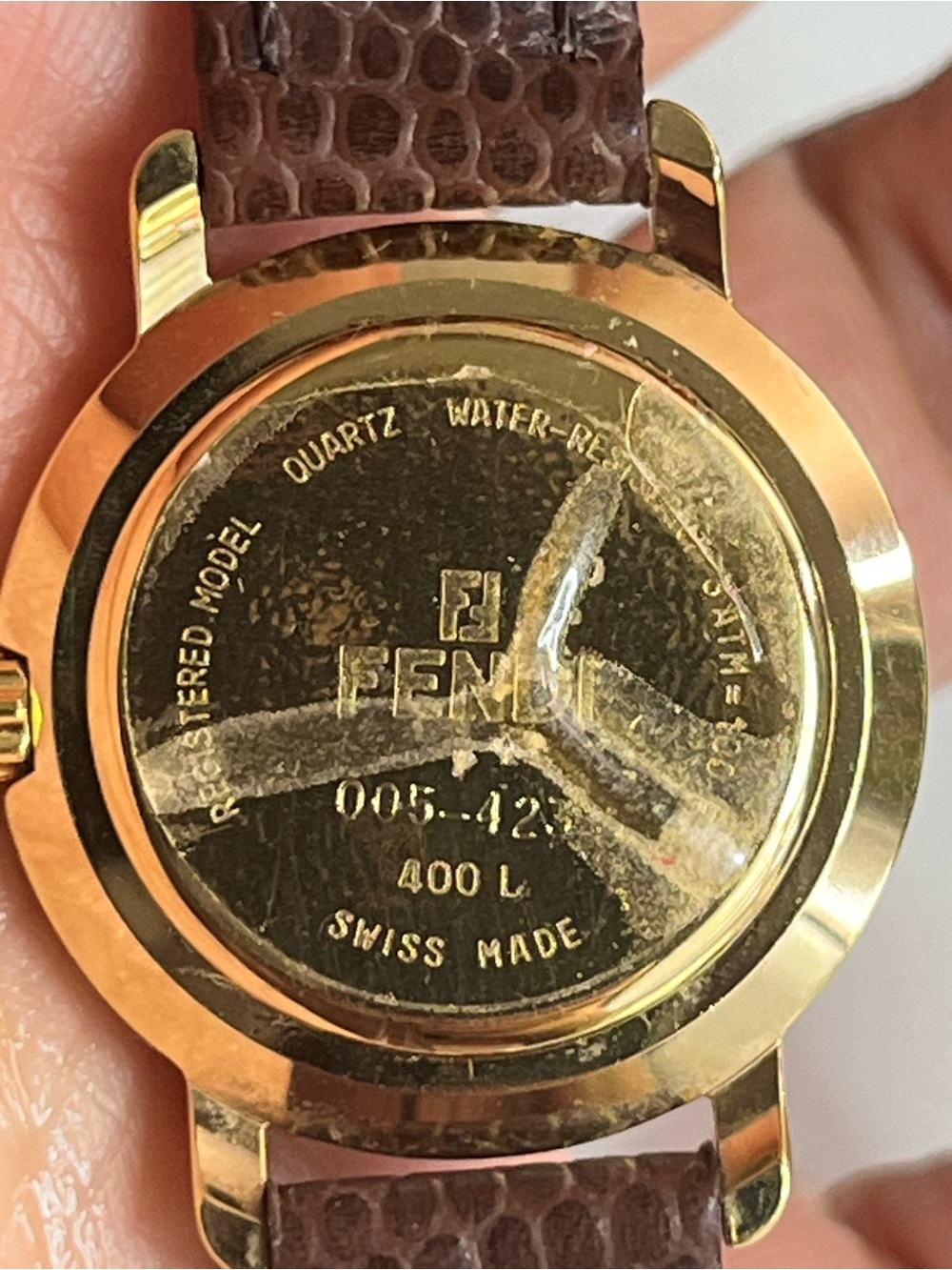 FENDI 400L 18K gold plated ladies Watch - Picture 14 of 15